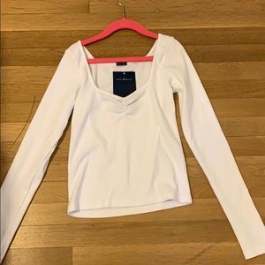 White Brandy Melville long sleeve top